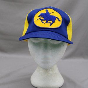 Vintage Patched Trucker Hat - RCMP of Canada Huge Patch - Adult Snapback